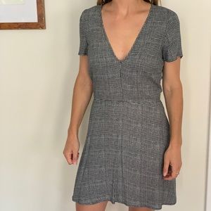 Reformation Glen Check Plaid Dress, Size 4